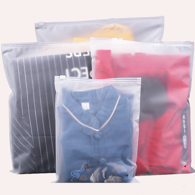 100% Biodegradable Packaging Plastic Bags Swimwear Clothes, Ziplock PE Tshirt Bag Zipper Polybags Custom Garment Bag