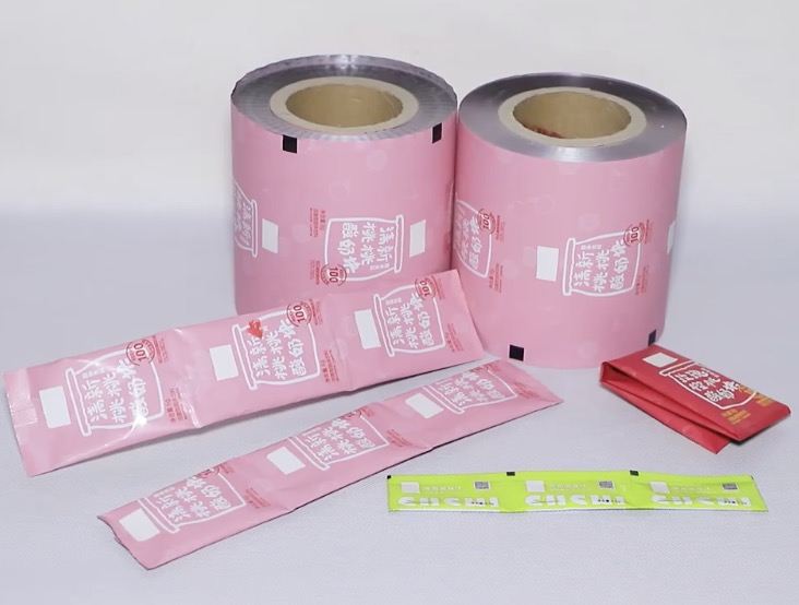 Factory Direct Supply Laminated Metalized Plastic Printed Packaging Roll Film for Coffee Snacks Packing Bag