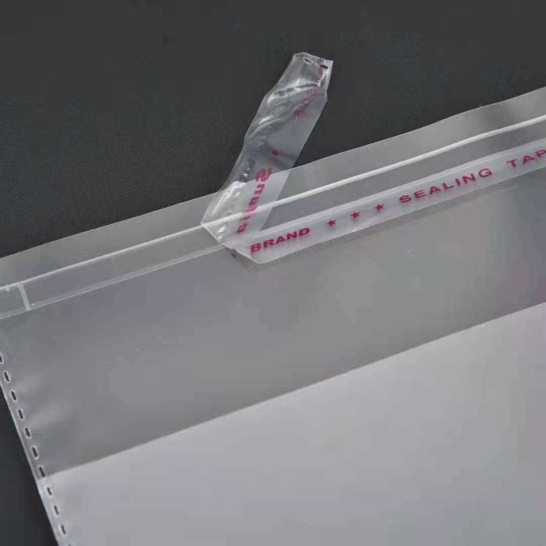 Clear Self Adhesive Seal Plastic Bags Transparent Packaging for Hair Extensions