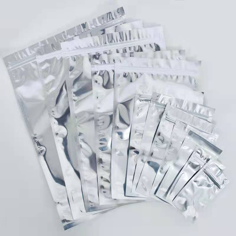 Heat Seal Resealable Zip Lock Aluminum Foil Packaging Zipper Bag With Tear Notch 