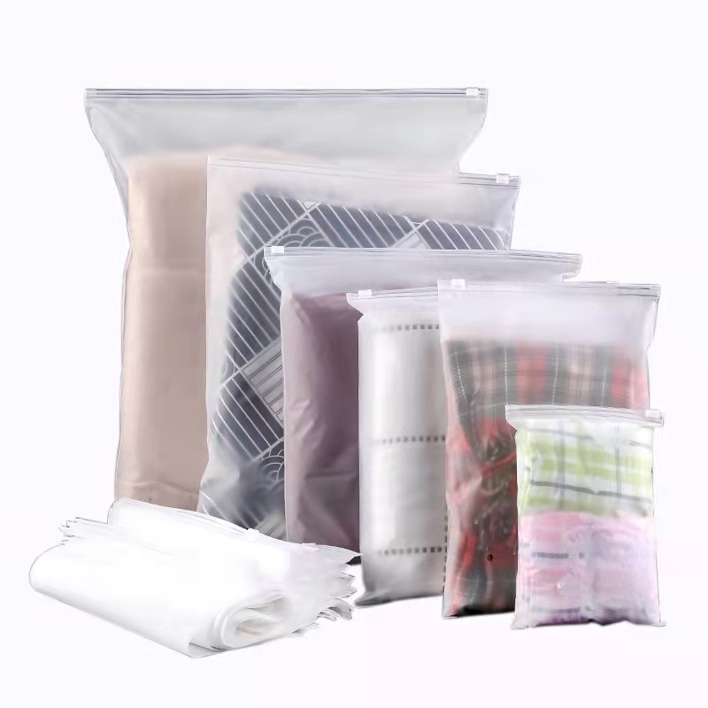 50pcs One Pack 30*40 Cm Waterproof Frosted Slider PVC Zipper Bags ...