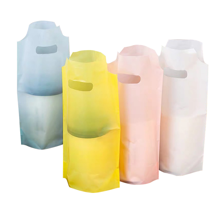 Biodegradable Plastic Carry Bags 200 PCS Professional Clear Handle