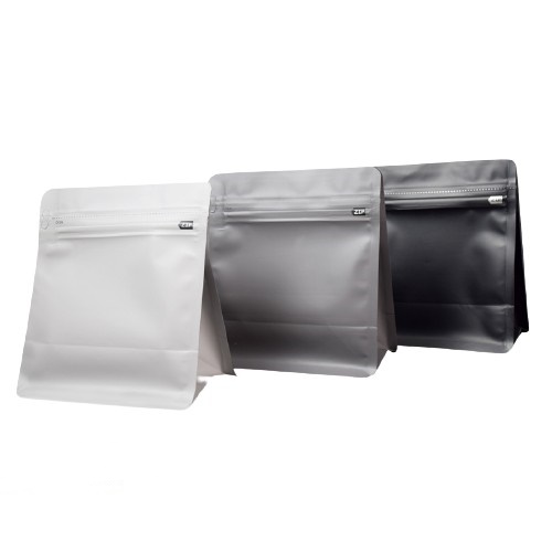 Flat Bottom Aluminum Side Gusset Wholesale Custom Printed Stand Up Zipper Lock Plastic Valve Bag