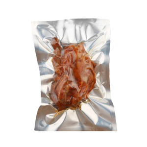 Food Grade Three Side Sealed Silver Plated Aluminum Foil Composite Vacuum Packaging Bag for Steak Packaging